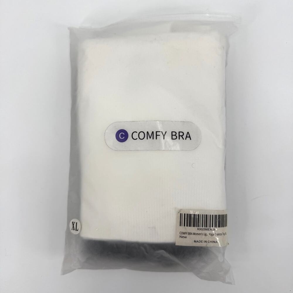 Comfy Bra Women’s Light Support Seamless Yoga Bralette 2 pack Size XL - Picture 2 of 6